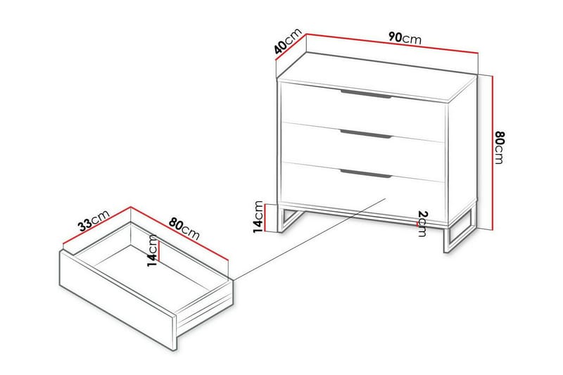 Barnekapell Staffin 90x80 cm - Hvid - Møbler - Barnemøbler - Oppbevaring barnerom - Skap barnerom