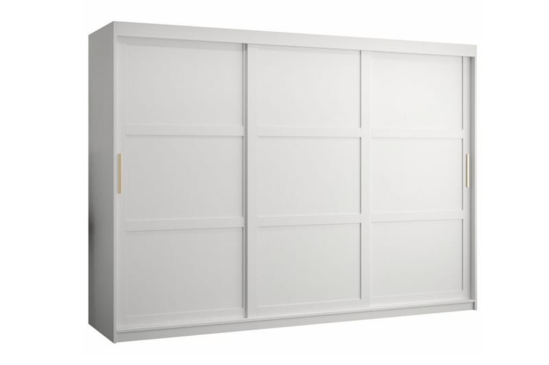 Garderobe Dunvegan 250x200 cm - Hvid - Møbler - Barnemøbler - Oppbevaring barnerom - Skap barnerom