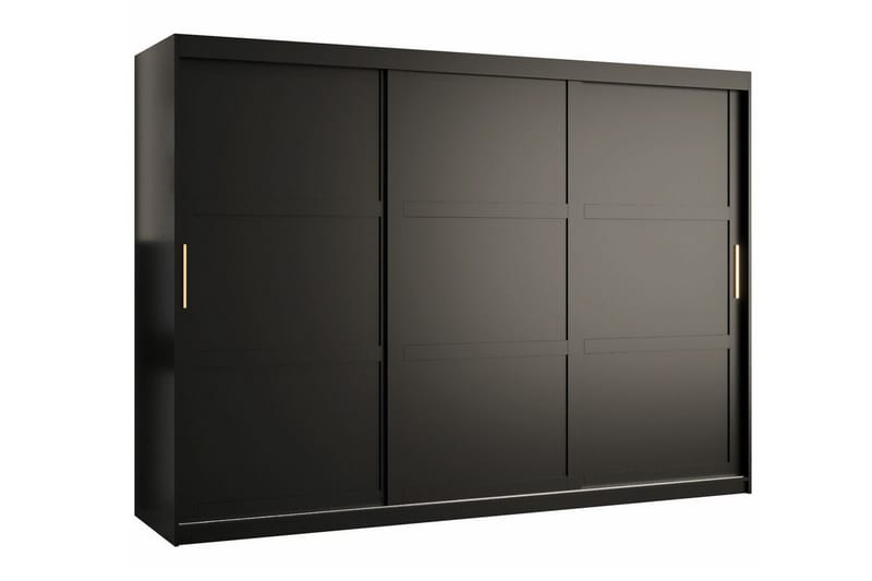 Garderobe Dunvegan 250x200 cm - Svart - Møbler - Barnemøbler - Oppbevaring barnerom - Skap barnerom