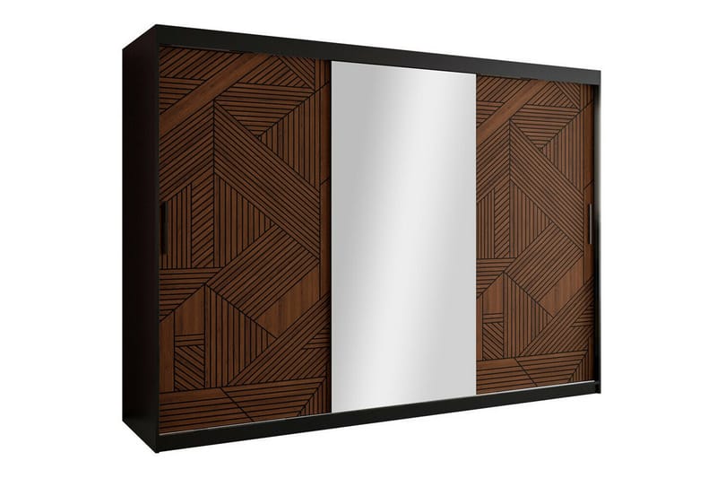 Garderobe Dunvegan 250x200 cm - Svart - Møbler - Barnemøbler - Oppbevaring barnerom - Skap barnerom