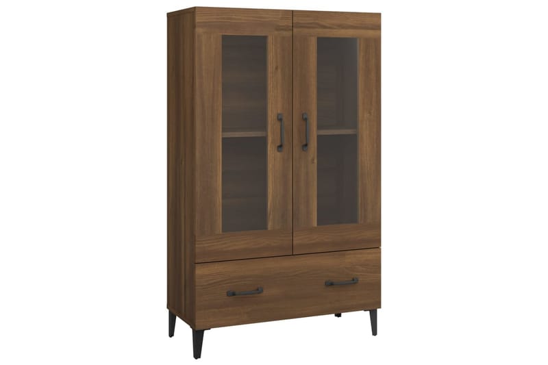 beBasic Highboard brun eik 70x31x115 cm konstruert tre - Brun - Møbler - Bord - Avlastningsbord & sidobord - Brettbord og småbord