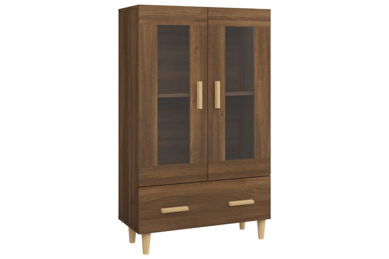 beBasic Highboard brun eik 70x31x115 cm konstruert tre - Brun - Møbler - Bord - Avlastningsbord & sidobord - Brettbord og småbord