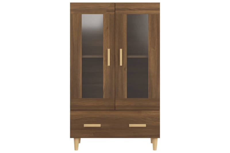 beBasic Highboard brun eik 70x31x115 cm konstruert tre - Brun - Møbler - Bord - Avlastningsbord & sidobord - Brettbord og småbord