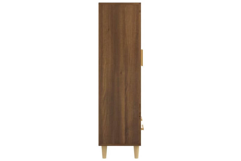 beBasic Highboard brun eik 70x31x115 cm konstruert tre - Brun - Møbler - Bord - Avlastningsbord & sidobord - Brettbord og småbord