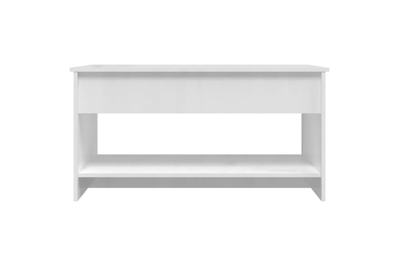 beBasic Salongbord høyglans hvit 102x50x52,5 cm konstruert tre - Hvit - Møbler - Bord - Avlastningsbord & sidobord - Brettbord og småbord