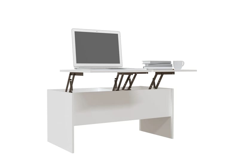 beBasic Salongbord hvit 102x50,5x46,5 cm konstruert tre - Hvit - Møbler - Bord - Avlastningsbord & sidobord - Brettbord og småbord