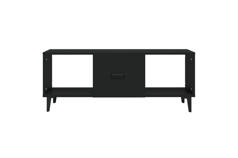 beBasic Salongbord svart 102x50x40 cm konstruert tre - Svart - Møbler - Bord - Avlastningsbord & sidobord - Lampebord & sidebord