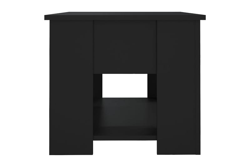 beBasic Salongbord svart 79x49x41 cm konstruert tre - Svart - Møbler - Bord - Avlastningsbord & sidobord - Brettbord og småbord