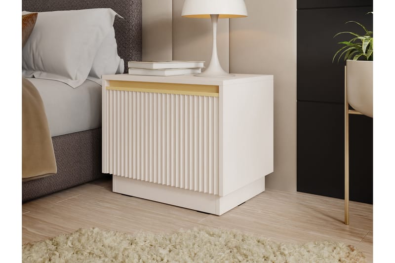 Bolstan Nattbord 54 cm - Beige - Møbler - Bord - Avlastningsbord & sidobord - Sengebord & nattbord