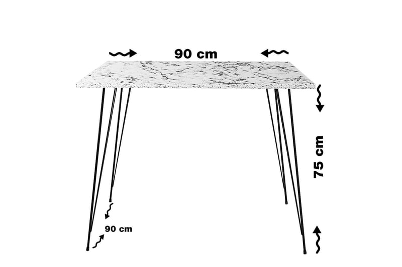 Bord Alaxander 90 cm - Eik - Møbler - Bord - Avlastningsbord & sidobord