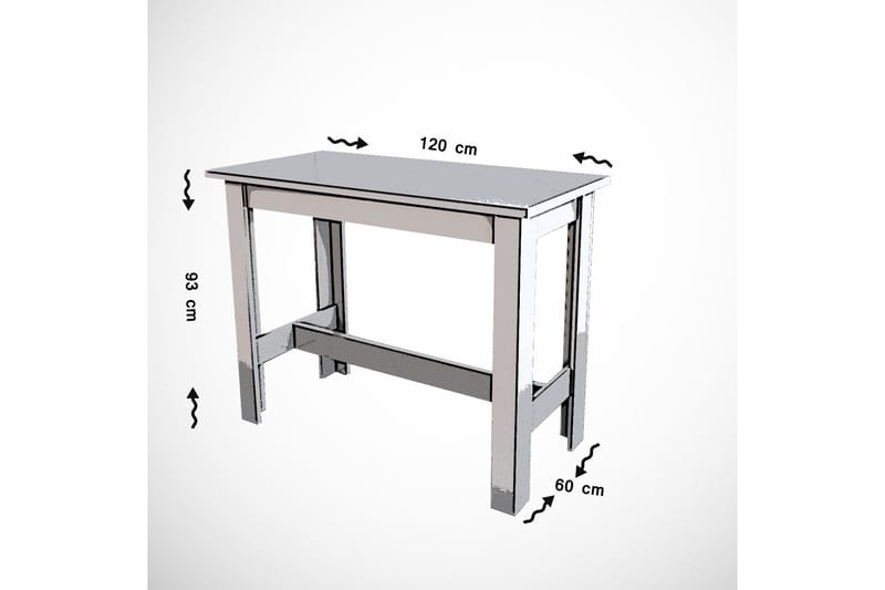 Bord Jipping 120 cm - Eik - Møbler - Bord - Avlastningsbord & sidobord