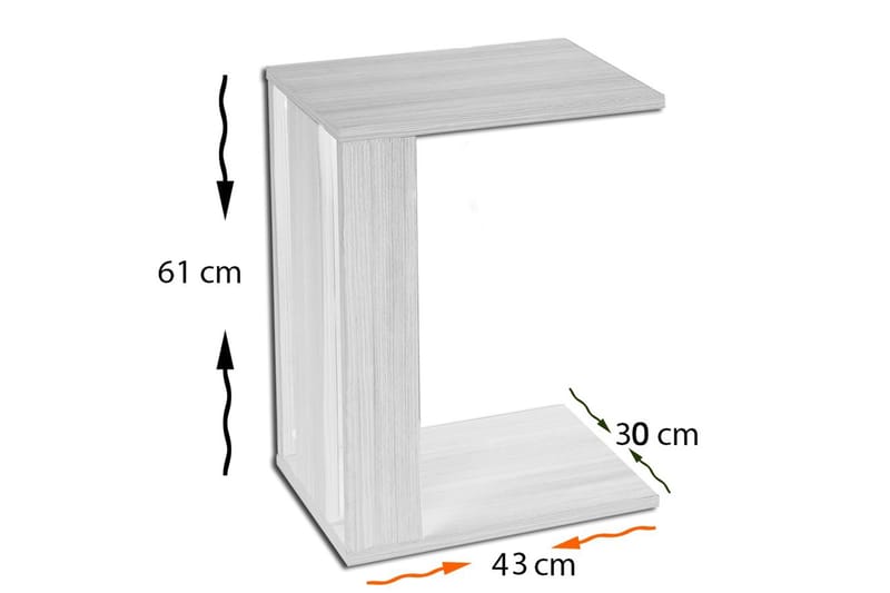 Avlastningsbord Kyrkbyn - Svart - Lampebord & sidebord - Brettbord og småbord