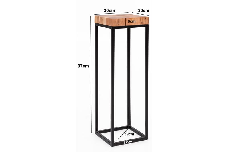 Avlastningsbord Raelle 30 cm - Brun - Møbler - Bord - Avlastningsbord & sidobord - Brettbord og småbord