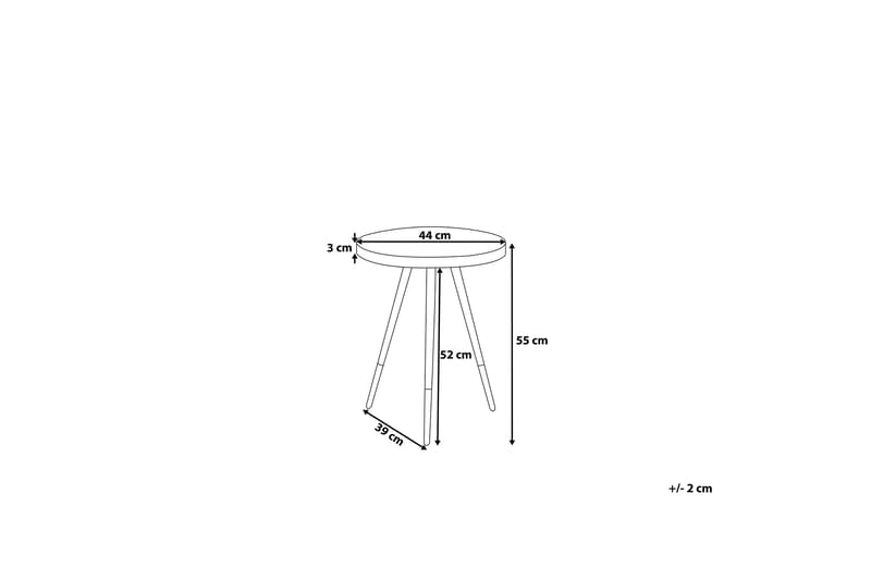 Avlastningsbord Ramona 44 cm - Hvit - Møbler - Bord - Avlastningsbord & sidobord - Brettbord og småbord