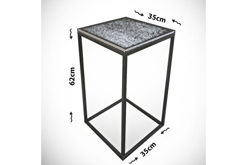 Avlastningsbord Ubbeboda 35 cm - Transparent - Møbler - Bord - Avlastningsbord & sidobord - Brettbord og småbord