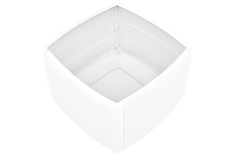 Sidebord hvit 54x54x36,5 cm plast - Møbler - Bord - Avlastningsbord & sidobord - Brettbord og småbord