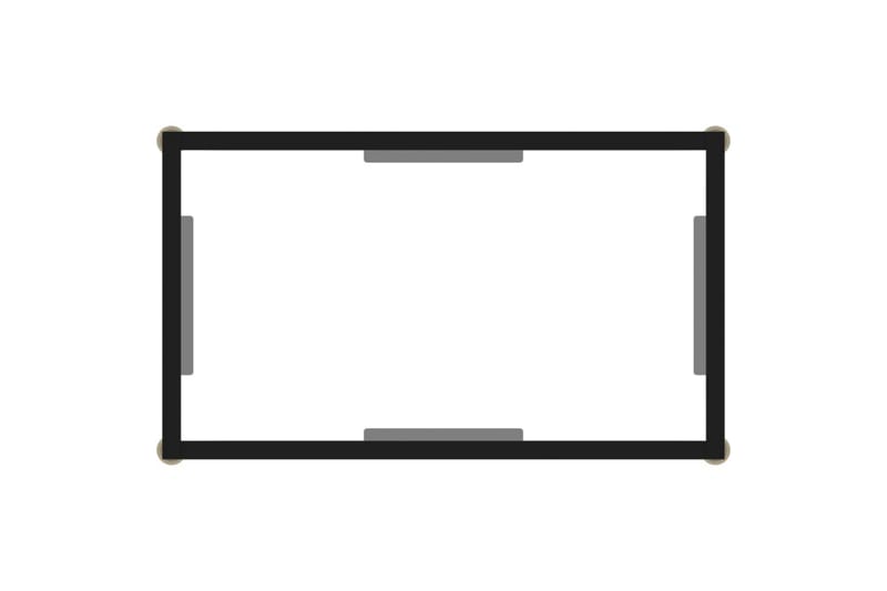 Konsollbord gjennomsiktig 60x35x75 cm herdet glass - Gjennomsiktig - Møbler - Bord - Avlastningsbord & sidobord - Konsollbord & gangbord