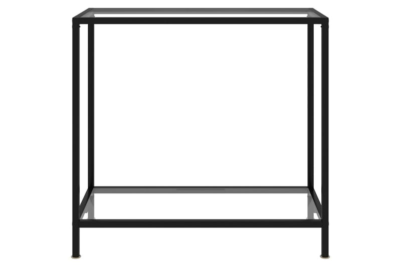 Konsollbord gjennomsiktig 80x35x75 cm herdet glass - Gjennomsiktig - Møbler - Bord - Avlastningsbord & sidobord - Konsollbord & gangbord