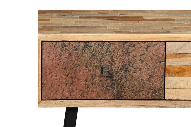 Konsollbord gjenvunnet heltre teak 120x30x76 cm - Flerfarget - Møbler - Bord - Avlastningsbord & sidobord - Konsollbord & gangbord