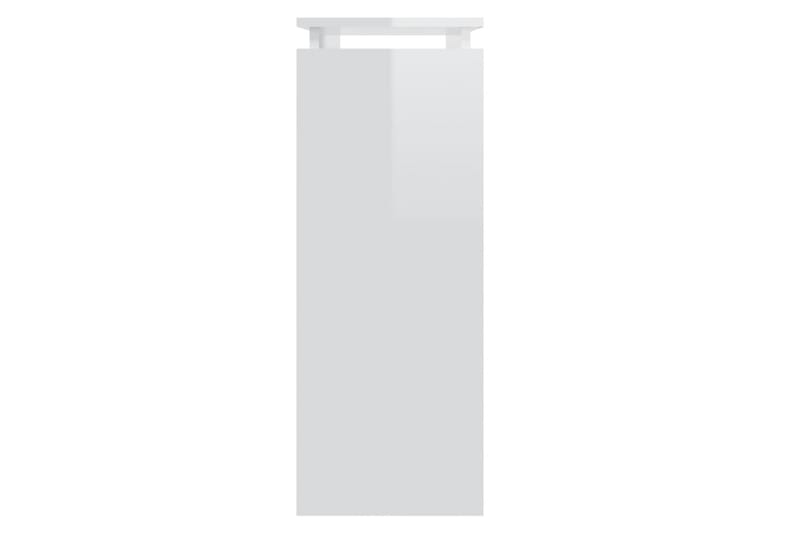 Konsollbord høyglans hvit 80x30x80 cm sponplate - Hvit - Konsollbord & gangbord - Avlastningsbord & sidobord - Entreoppbevaring