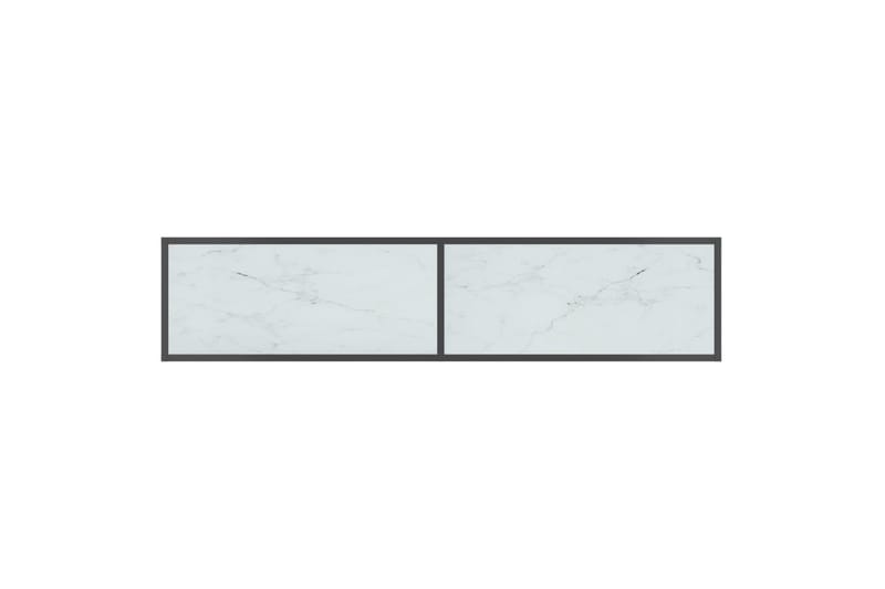 Konsollbord hvit 160x35x75,5 cm herdet glass - Hvit - Møbler - Bord - Avlastningsbord & sidobord - Konsollbord & gangbord