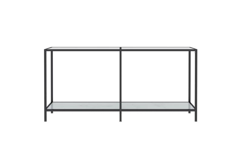 Konsollbord hvit 160x35x75,5 cm herdet glass - Hvit - Møbler - Bord - Avlastningsbord & sidobord - Konsollbord & gangbord