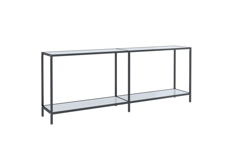 Konsollbord hvit 200x35x75,5 cm herdet glass - Hvit - Møbler - Bord - Avlastningsbord & sidobord - Konsollbord & gangbord