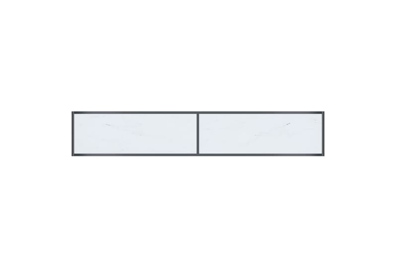 Konsollbord hvit 200x35x75,5 cm herdet glass - Hvit - Møbler - Bord - Avlastningsbord & sidobord - Konsollbord & gangbord