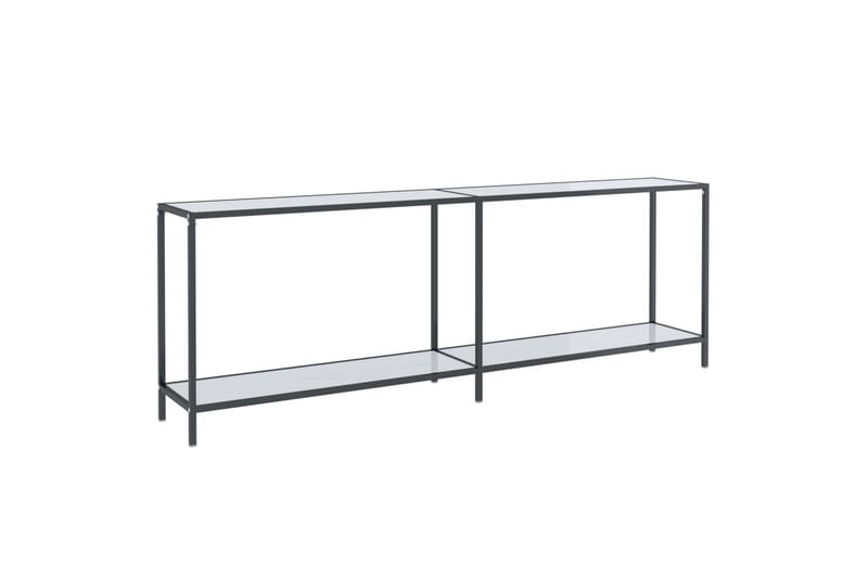 Konsollbord hvit 220x35x75,5 cm herdet glass - Hvit - Møbler - Bord - Avlastningsbord & sidobord - Konsollbord & gangbord