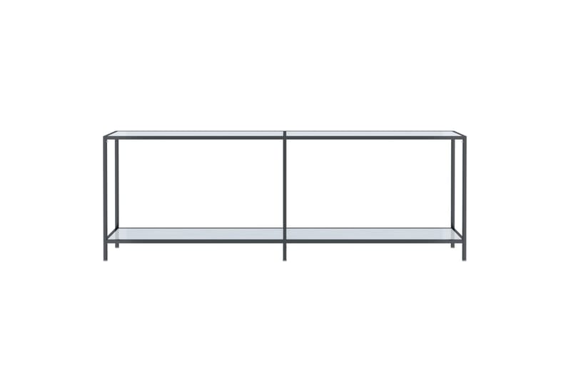 Konsollbord hvit 220x35x75,5 cm herdet glass - Hvit - Møbler - Bord - Avlastningsbord & sidobord - Konsollbord & gangbord