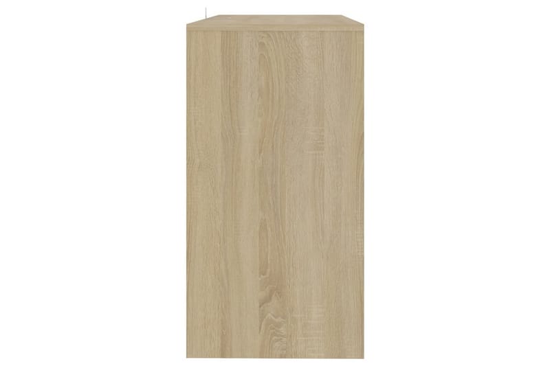 Konsollbord sonoma eik 89x41x76,5 cm stål - Beige - Møbler - Bord - Avlastningsbord & sidobord - Konsollbord & gangbord