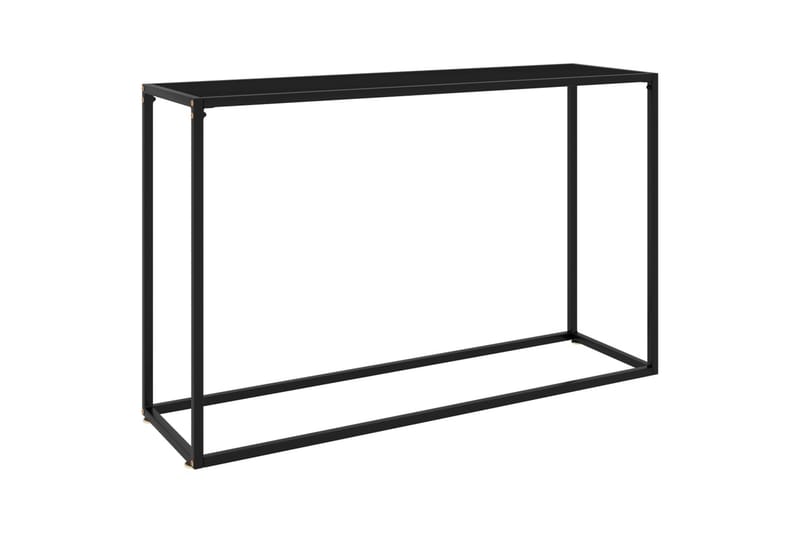 Konsollbord svart 120x35x75 cm herdet glass - Svart - Møbler - Bord - Avlastningsbord & sidobord - Konsollbord & gangbord