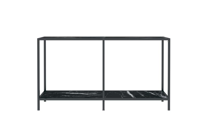 Konsollbord svart 140x35x75,5 cm herdet glass - Svart - Møbler - Bord - Avlastningsbord & sidobord - Konsollbord & gangbord