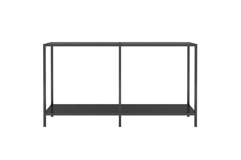 Konsollbord svart 140x35x75,5 cm herdet glass - Svart - Møbler - Bord - Avlastningsbord & sidobord - Konsollbord & gangbord