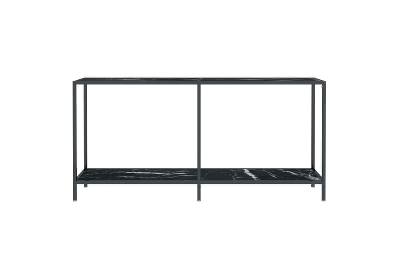 Konsollbord svart 160x35x75,5 cm herdet glass - Svart - Møbler - Bord - Avlastningsbord & sidobord - Konsollbord & gangbord