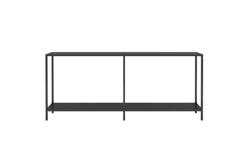 Konsollbord svart 180x35x75,5 cm herdet glass - Svart - Møbler - Bord - Avlastningsbord & sidobord - Konsollbord & gangbord