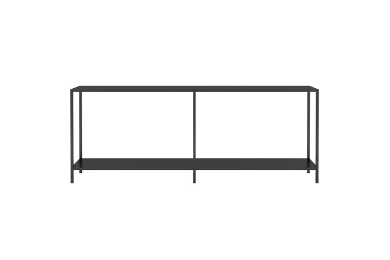 Konsollbord svart 200x35x75,5 cm herdet glass - Svart - Møbler - Bord - Avlastningsbord & sidobord - Konsollbord & gangbord