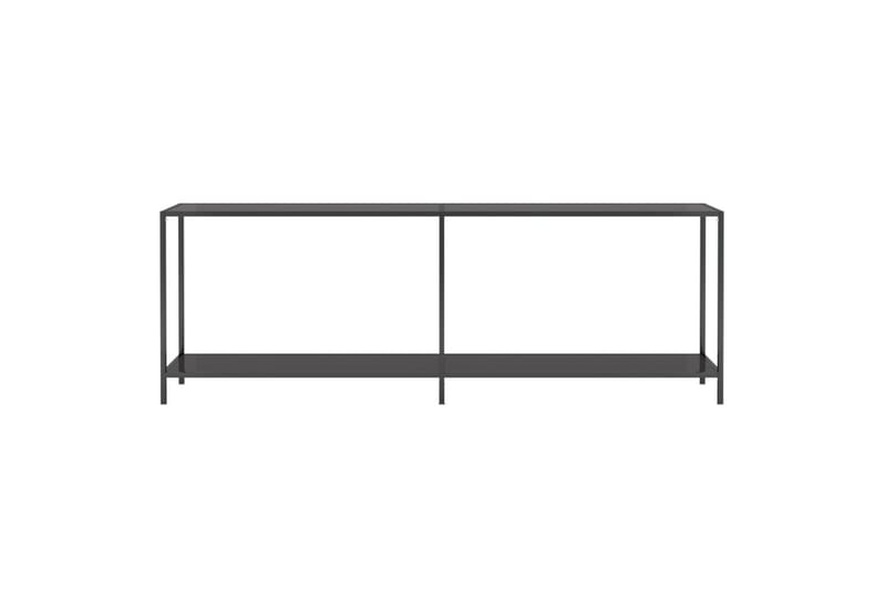 Konsollbord svart 220x35x75,5 cm herdet glass - Svart - Møbler - Bord - Avlastningsbord & sidobord - Konsollbord & gangbord