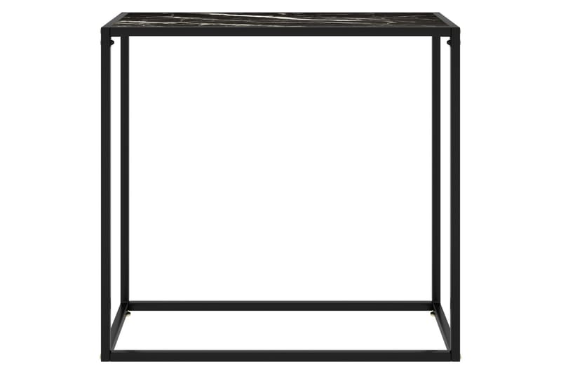 Konsollbord svart 80x35x75 cm herdet glass - Svart - Møbler - Bord - Avlastningsbord & sidobord - Konsollbord & gangbord