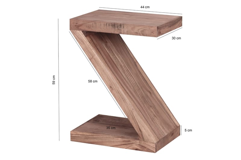 Avlastningsbord Abriele 44 cm - Brun - Møbler - Bord - Avlastningsbord & sidobord - Lampebord & sidebord