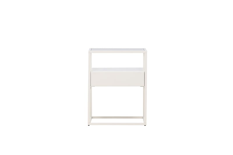 Fortaleza Sidebord 40x40 cm - Hvit - Møbler - Bord - Avlastningsbord & sidobord - Lampebord & sidebord