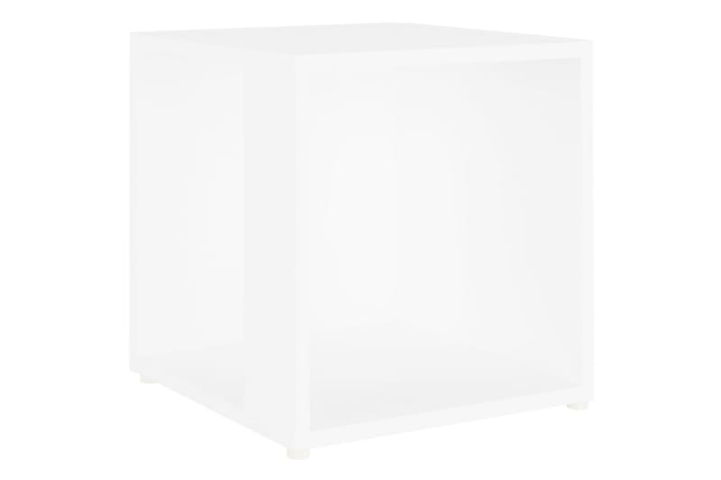 Sidebord hvit 33x33x34,5 cm sponplate - Hvit - Møbler - Bord - Avlastningsbord & sidobord - Lampebord & sidebord