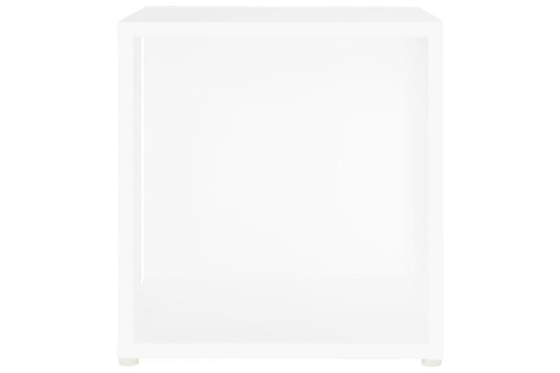 Sidebord hvit 33x33x34,5 cm sponplate - Hvit - Møbler - Bord - Avlastningsbord & sidobord - Lampebord & sidebord