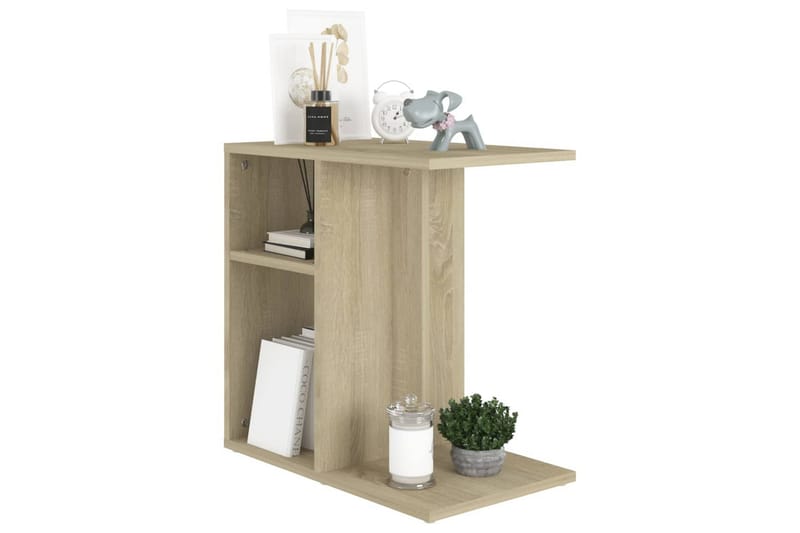 Sidebord sonoma eik 50x30x50 cm sponplate - Brun - Møbler - Bord - Avlastningsbord & sidobord - Lampebord & sidebord