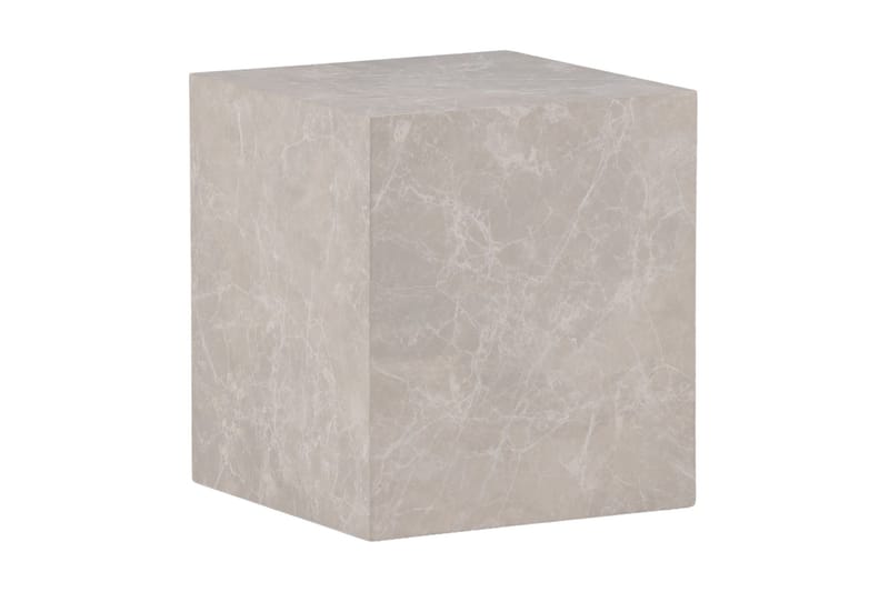 Travertin Sidebord Steinar 40x40x45 cm - Beige - Møbler - Bord - Avlastningsbord & sidobord - Lampebord & sidebord