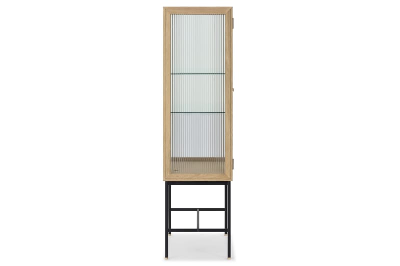 Vitrineskap Karyk 42 cm dybde 80 cm bredde 155 cm høyde - Natur - Møbler - Bord - Avlastningsbord & sidobord - Lampebord & sidebord