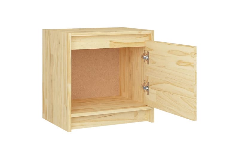 Nattbord 2 stk 40x30,5x40 cm heltre furu - Brun - Møbler - Bord - Avlastningsbord & sidobord - Sengebord & nattbord