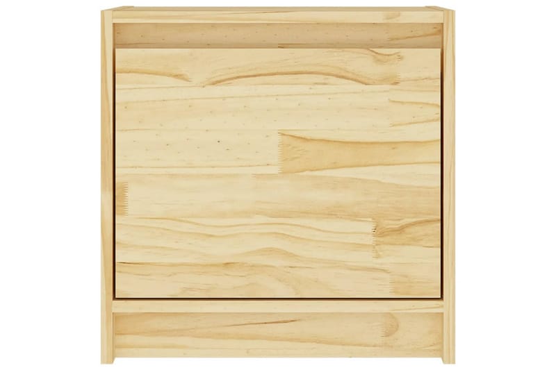 Nattbord 2 stk 40x30,5x40 cm heltre furu - Brun - Møbler - Bord - Avlastningsbord & sidobord - Sengebord & nattbord