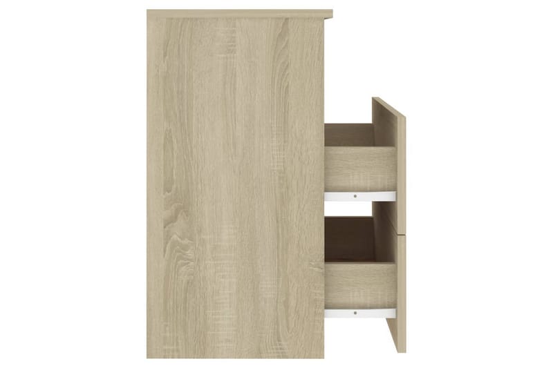 Nattbord sonoma eik 50x32x60 cm - Brun - Møbler - Bord - Avlastningsbord & sidobord - Sengebord & nattbord