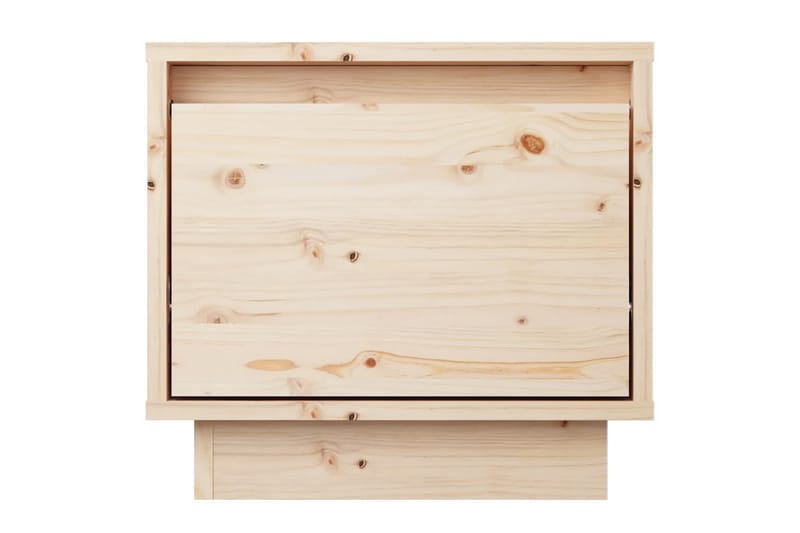 Nattbord 2 stk 35x34x32 cm heltre furu - Brun - Møbler - Bord - Avlastningsbord & sidobord - Sengebord & nattbord